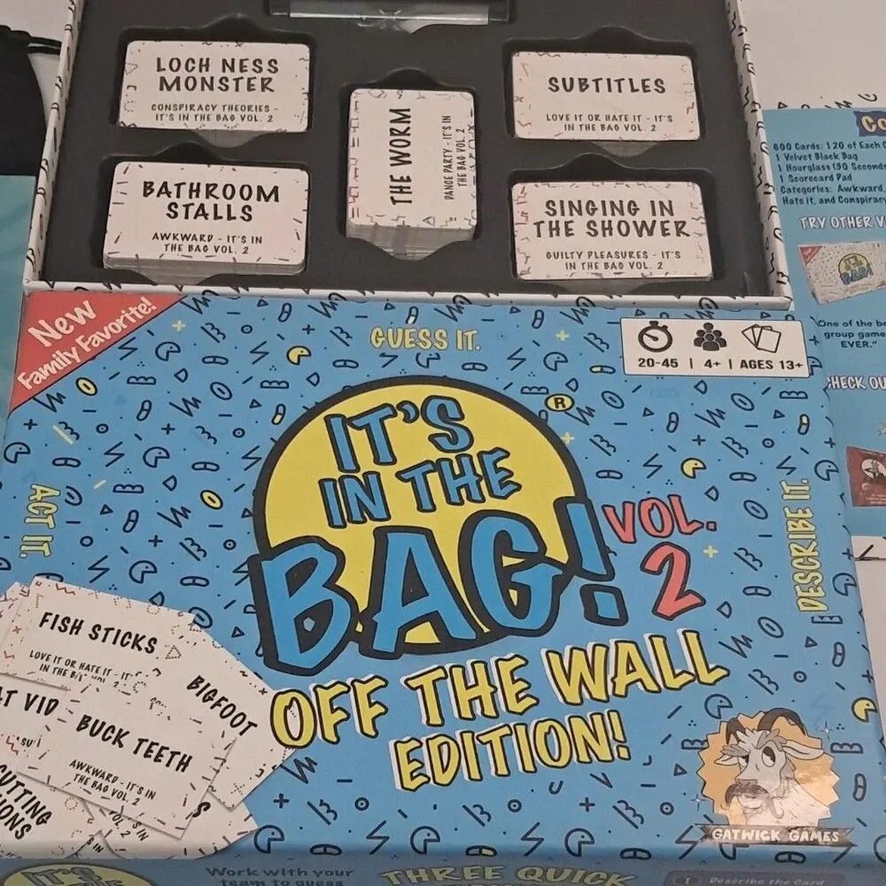 Gatwick Games It's in the Bag! Off the Wall Edition Vol 2 Party Game 13+ 4+